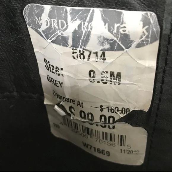 Born Brown Suede Buckle Mid Calf Boots Size 9.5 - Picture 6 of 6